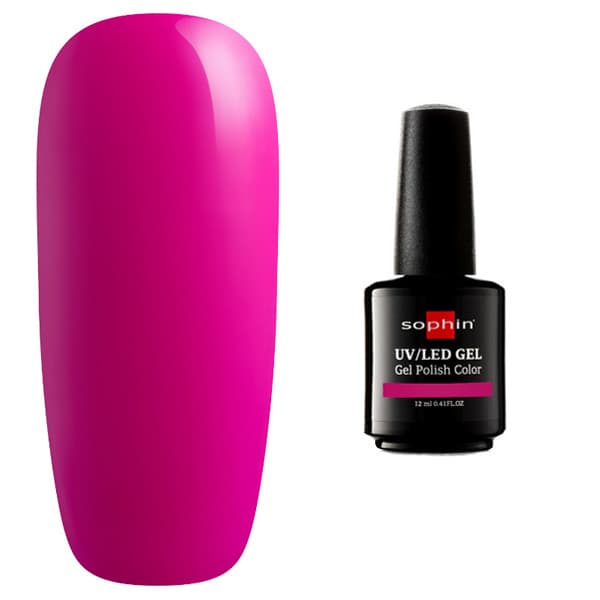 GEL POLISH COLOR UV/LED Гель-лак hot magenta 12 мл