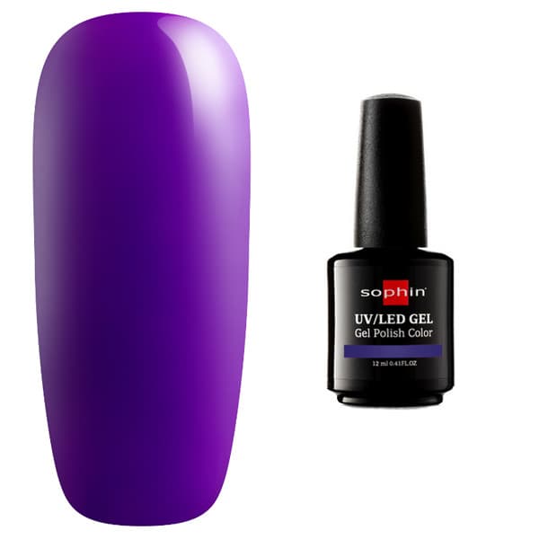 GEL POLISH COLOR UV/LED Гель-лак ultra purple 12 мл