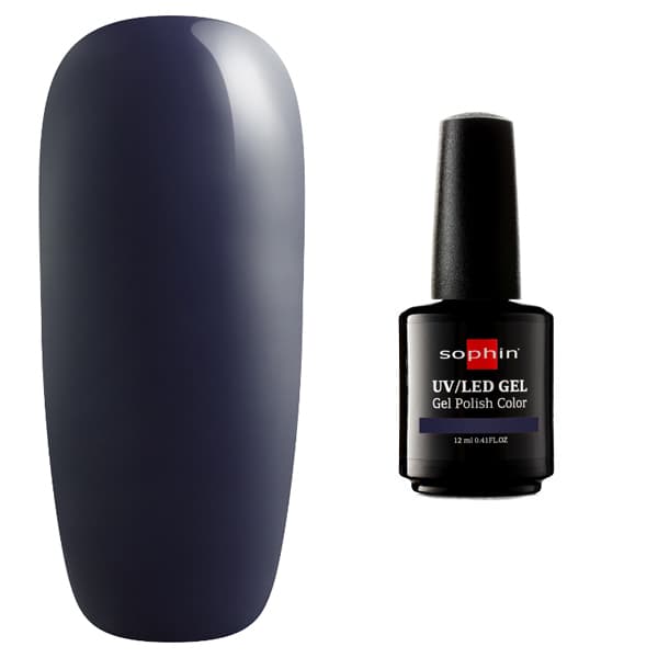GEL POLISH COLOR UV/LED Гель-лак blackened blue 12 мл