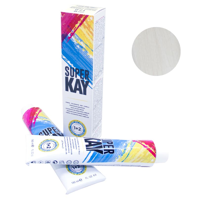 

Super Kay Крем Краска Для Волос № 12.0 Экстра Супер Платиновый Натуральный Блондин 180 Мл