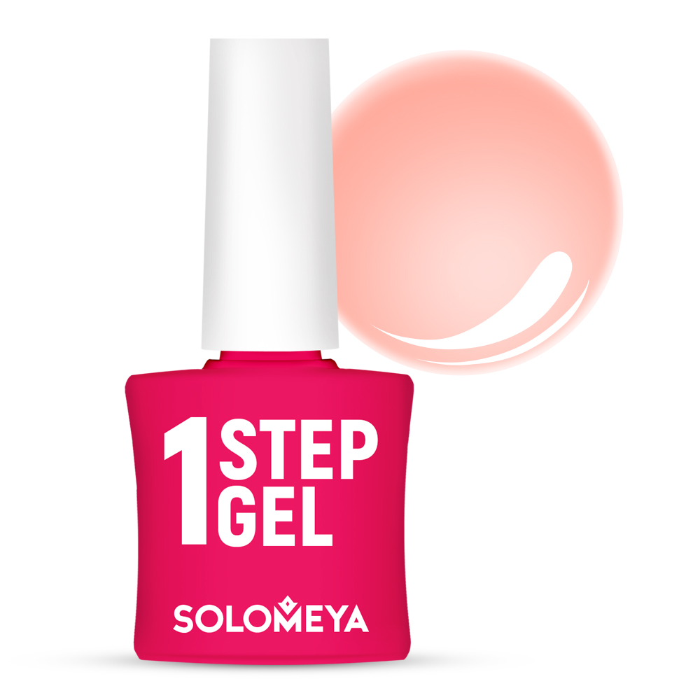 1 STEP GEL Однофазный гель-лак № 25 Дыня 5 мл