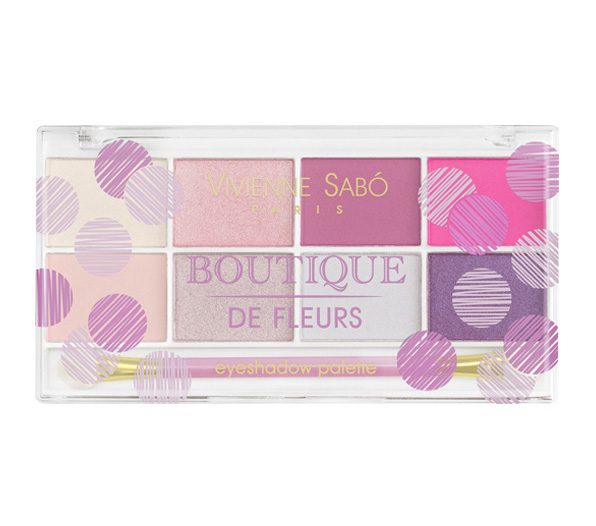BOUTIQUE DE FLEURS Палетка теней для век 8 цветов № 01