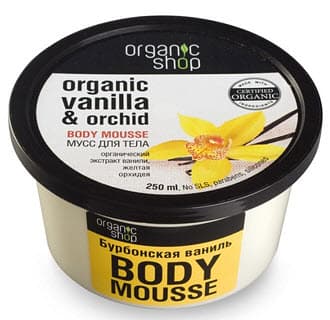 BODY MOUSSE ORGANIC VANILLA &amp; ORCHID Мусс для тела Бурбонская Ваниль 250 мл