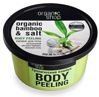 BODY PILING ORGANIC BAMBOO and SALT Пилинг для тела Тропический Бамбук 250 мл