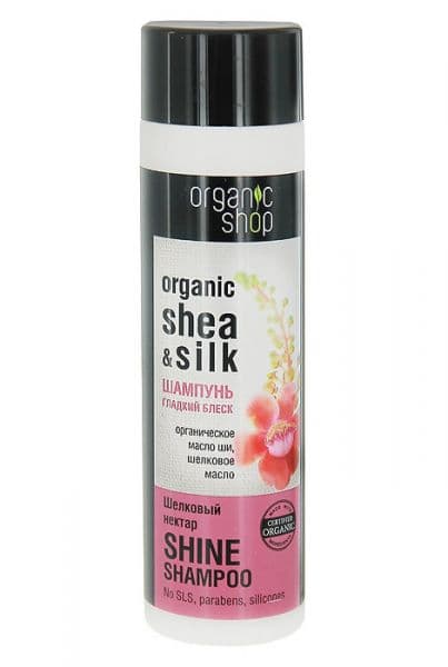 SHAMPOO SHINE ORGANIC SHEA &amp; SILK Шампунь Шелковый Нектар 280 мл
