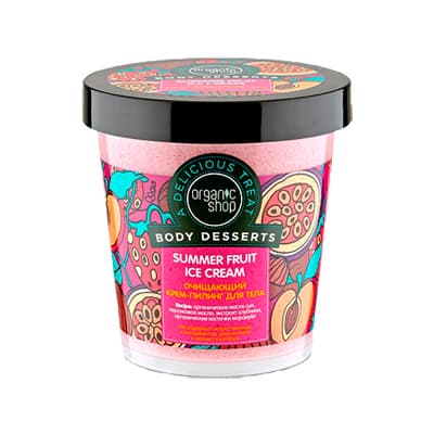Фото #1: Body Desserts Summer Fruit Ice-Cream Крем-Пилинг Для Тела Очищающий