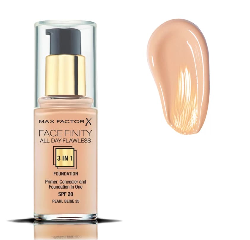 FACEFINITY ALL DAY FLAWLESS 3-IN-1 Тональная основа № 35