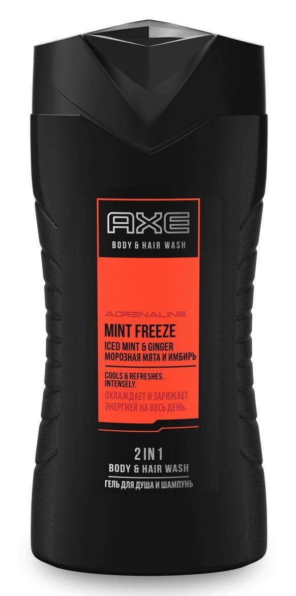Adrenaline Гель Для Душашампунь Морозная Мята