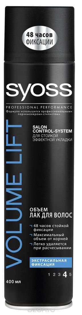 VOLUME LIFT Лак для волос Объем экстрасильная фиксация 400 мл