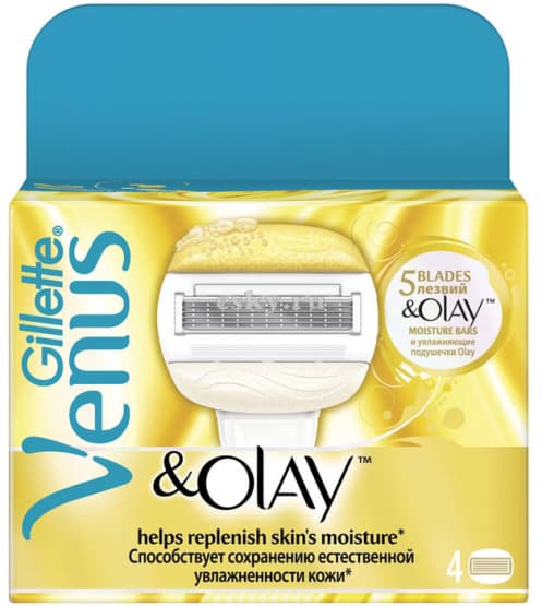 VENUS&amp;OLAY Сменные кассеты для бритья 4 шт