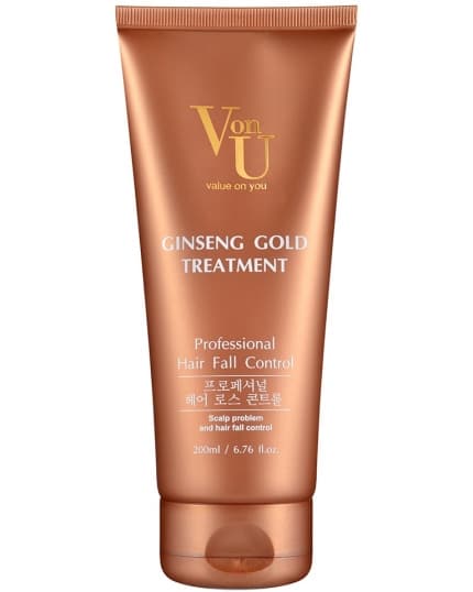 VON-U GINSENG GOLD Уход для волос с экстрактом золотого женьшеня от выпадения волос 200 мл