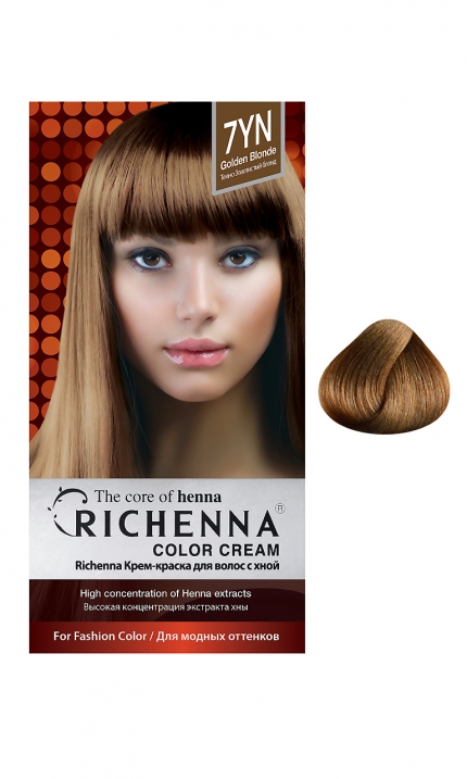 

Крем-Краска Для Волос С Хной № 7Yn Golden Blonde