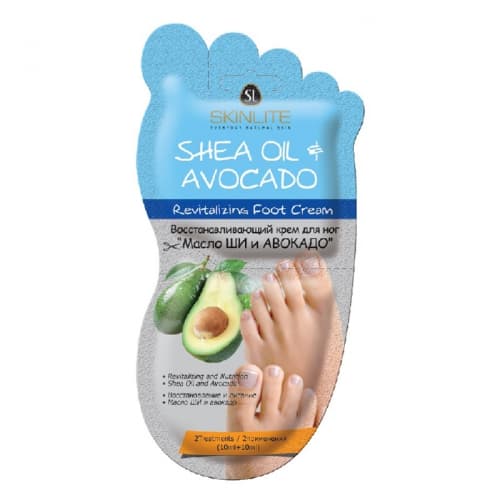 SHEA OIL &amp; AVOCADO REVITALIZING FOOT CREAM Восстанавливающий крем для ног Масло ШИ и АВОКАДО 10 мл