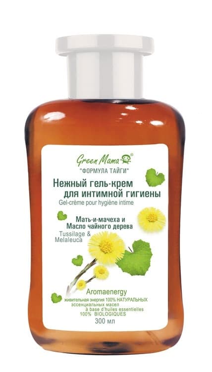 ФОРМУЛА ТАЙГИ Нежный гель-крем для интимной гигиены &quot;Мать-и-мачеха и Чайное дерево&quot; 300 мл