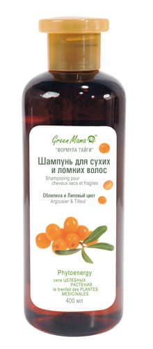ФОРМУЛА ТАЙГИ Шампунь для сухих и ломких волос &quot;Облепиха и Липовый цвет&quot; 400 мл