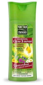 Шампунь Для Всех Типов Волос Сила 5 Трав