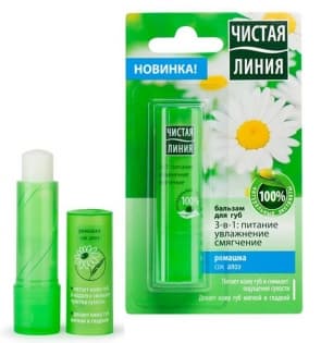 Бальзам для губ 3-в-1 Питание, Увлажнение, Смягчение Ромашка 4 г