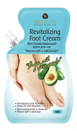 REVITALIZING FOOT CREAM Восстанавливающий крем для ног &quot;Масло Ши и Авокадо&quot; 50 мл